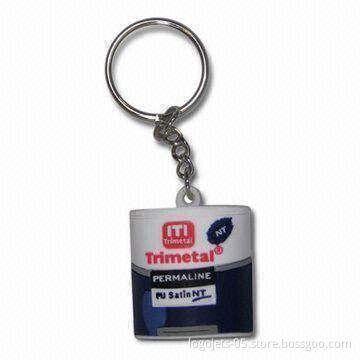 3-D or 2D Soft PVC Keychain with Customized Logos and Colors are Available